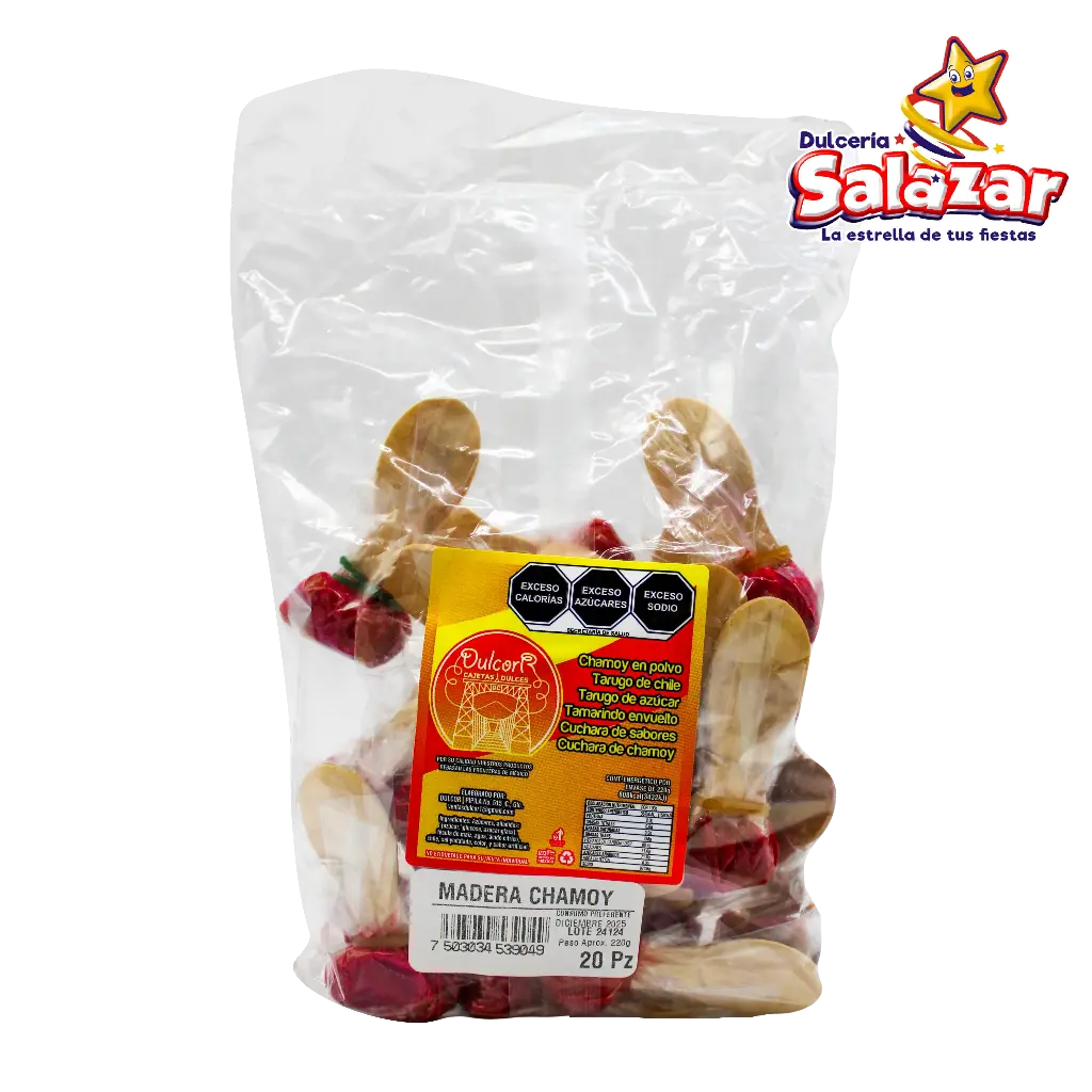 [CRA0035] TAMARINDO CUCHARA MADERA CHAMOY CORTAZAR -B.200G- "C/20/20"