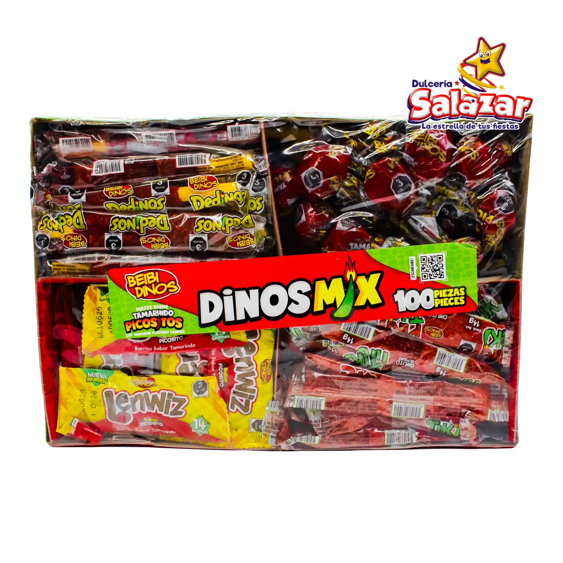 TAMARINDO DINOS MIX TAMARINDO PICOSITOS DEDINOS -D.100PZ- "C/10/100"