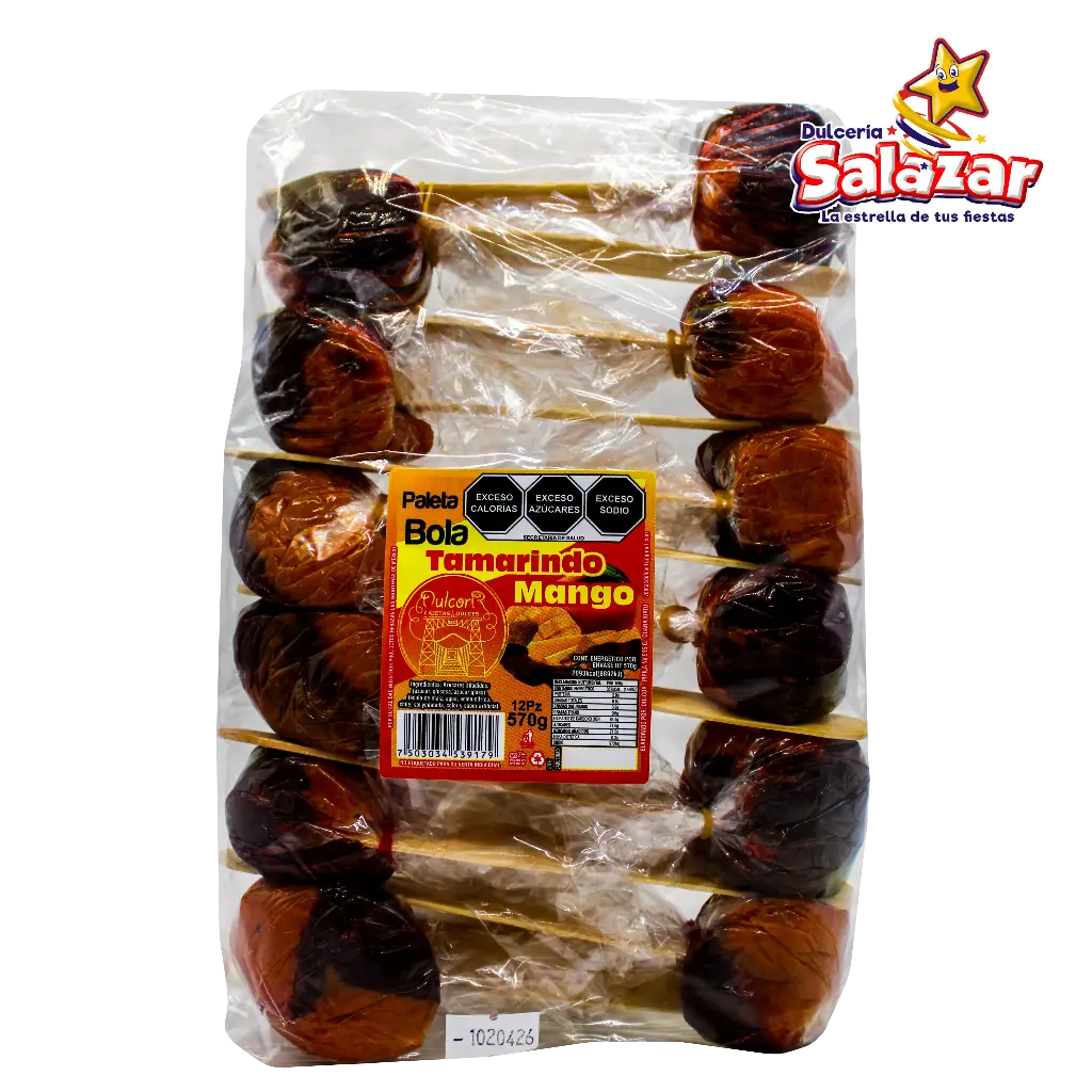 [CRA0050] PALETA TAMARINDO BOLA BISABOR CORTAZAR -B.12PZA- "C/20/12"