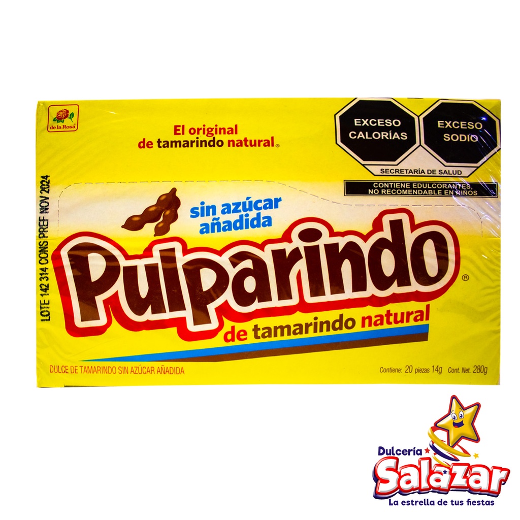 [ROS0172] TAMARINDO PULPARINDO SIN AZUCAR DLR -B.280GR- "C/12/20"