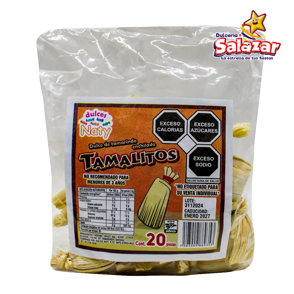 TAMARINDO TAMAL CON TAMARINDO KALITOS -B.280G- "C/30/20"