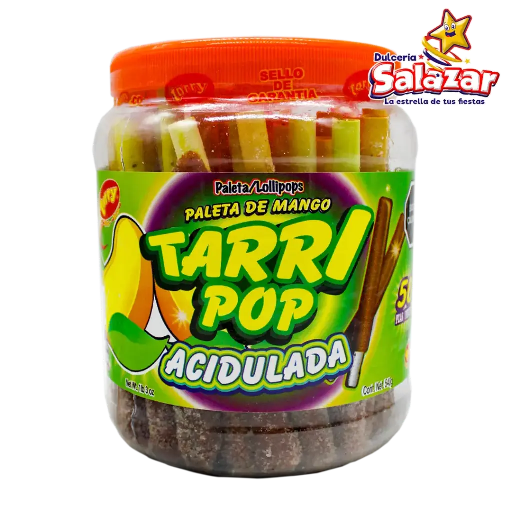 TAMARINDO TARRY POP MANGO  ACIDULADA -V.540GR- "C/12/50"