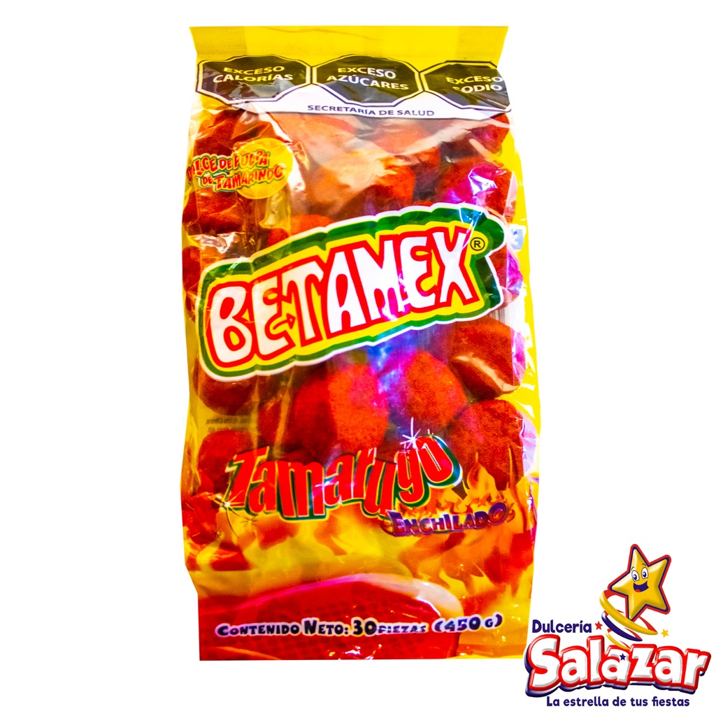 [BET0006] TAMARINDO TARUGO C/CHILE BETAMEX -B.450G- "C/24/30"