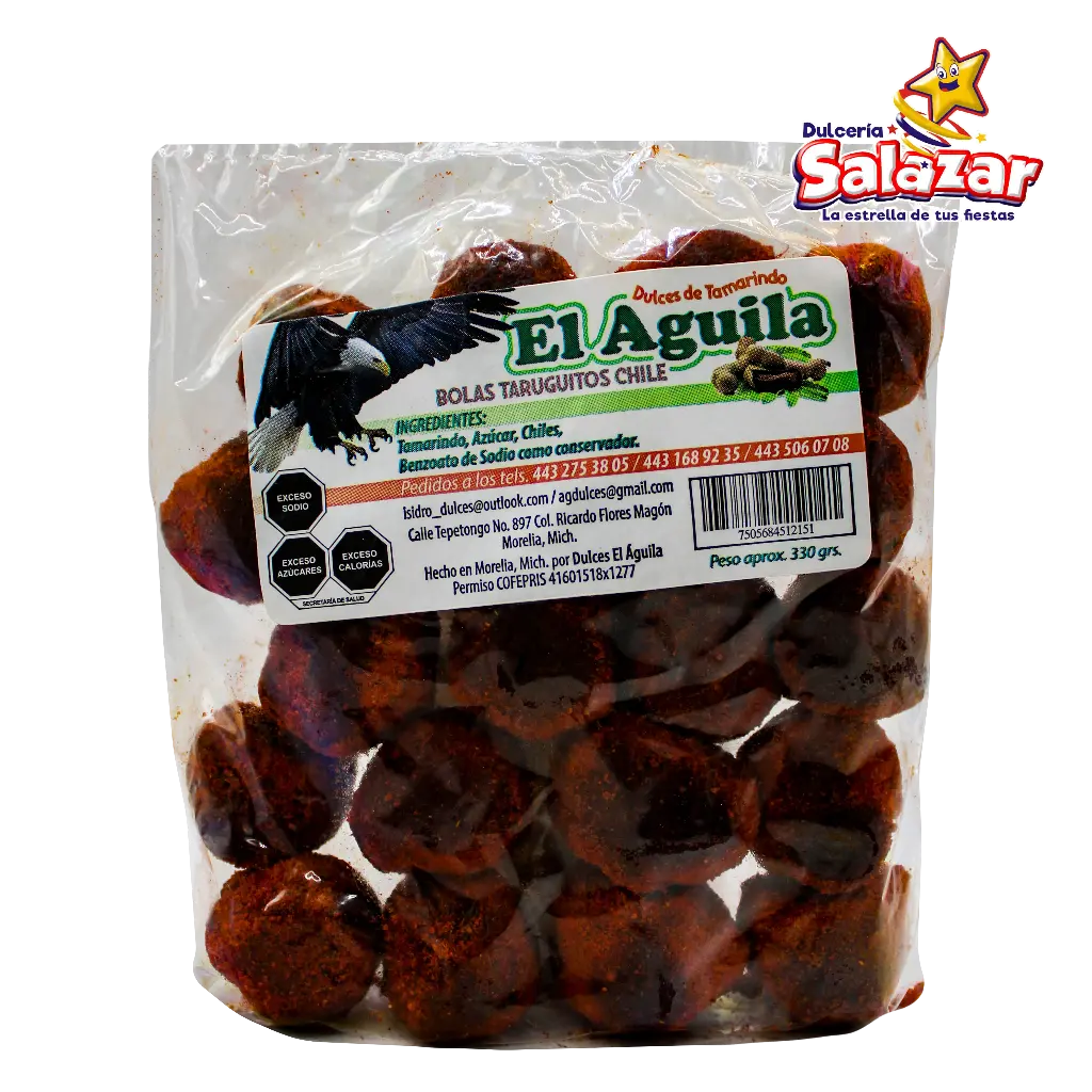 [REG0037] TAMARINDO TARUGO CHILE GRANDE EL AGUILA JOAQUIN -B.330G- "C/20/20"