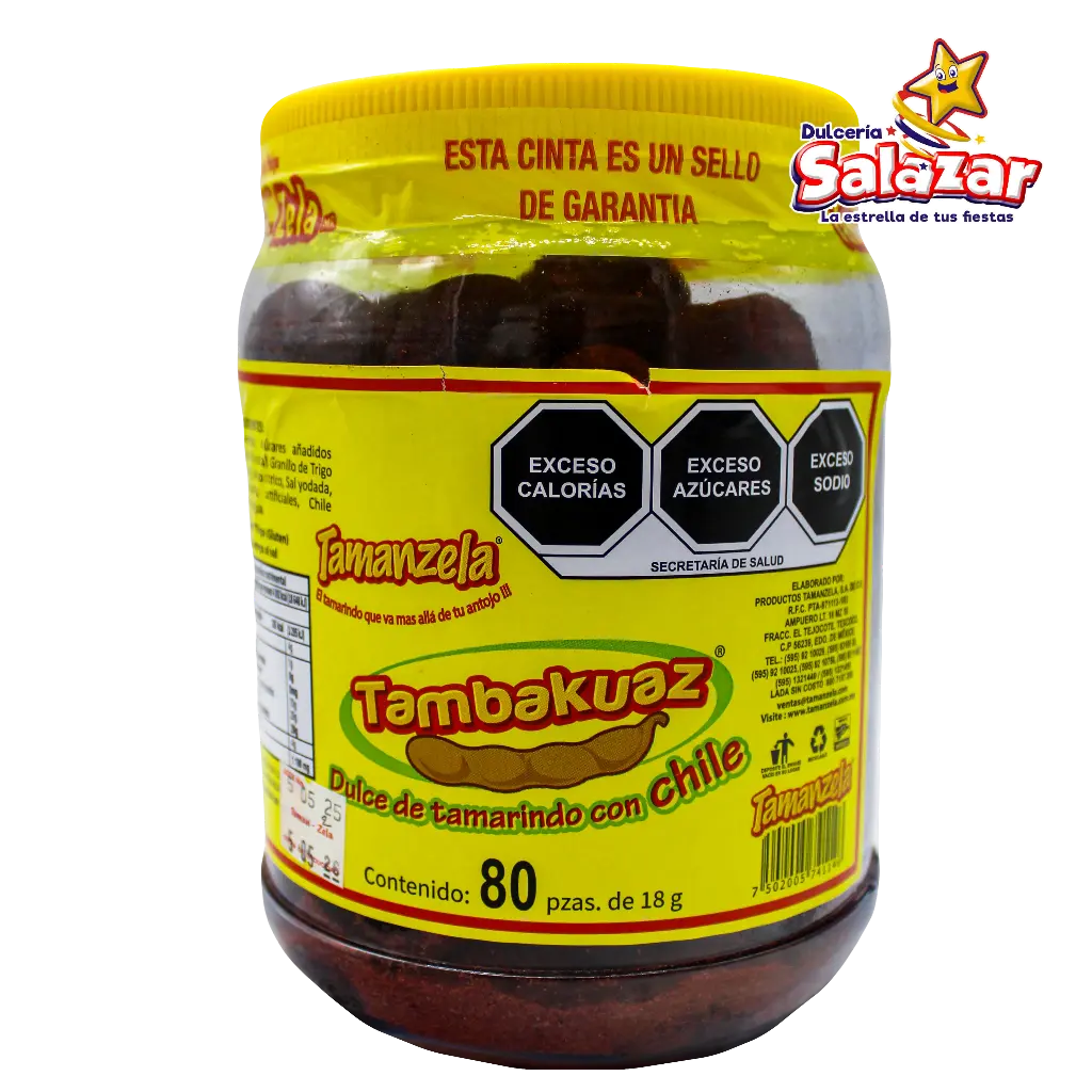 [MAN0008] TAMARINDO TARUGO CHILE TAMANZELA -V.80PZA- "C/12/80"