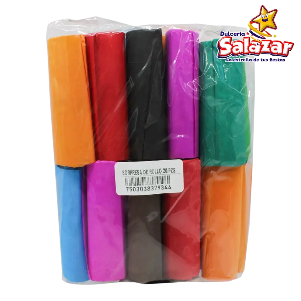 [VIO0017] VIOLETA SORPRESA ROLLO COLORES -B.20PZA- "C/40/1"