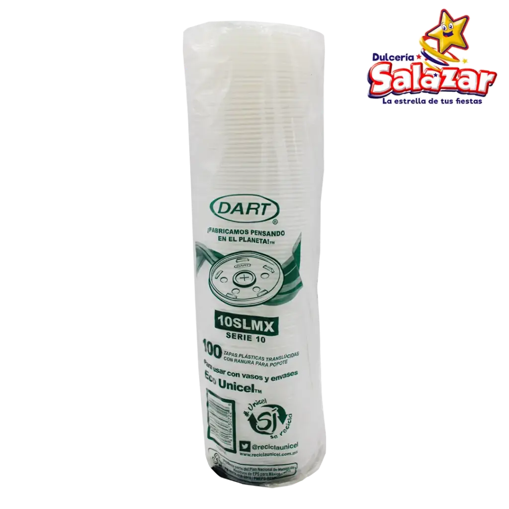 [DAR0021] TAPA PLASTICO DART #10 10SLMX C/RANURA "C/10/100"