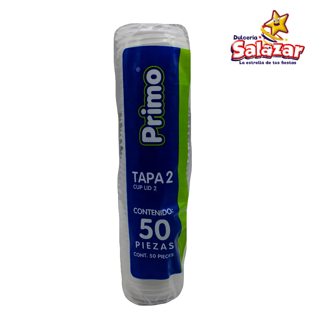 [PRI0012] TAPA PLASTICO PRIMO #2 -B.50PZA- "C/40/50"