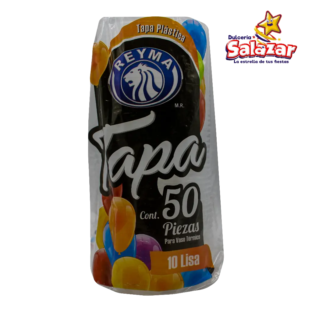[REYM0436] TAPA LISA P/VASO TERMICO No. 10 REYMA TVT10 -B.50PZA- "C/20/50"