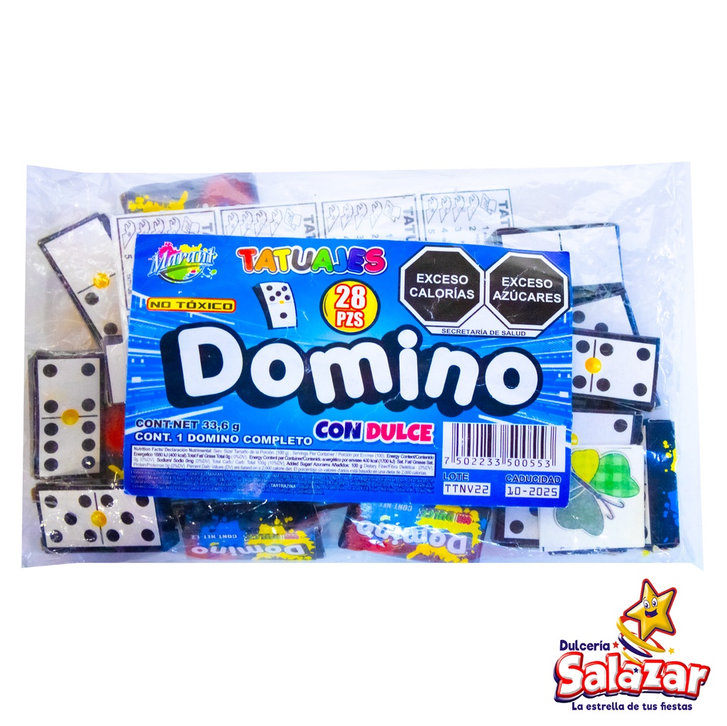 TATUAJE DOMINO CON DULCE MARANT "C/80/28"