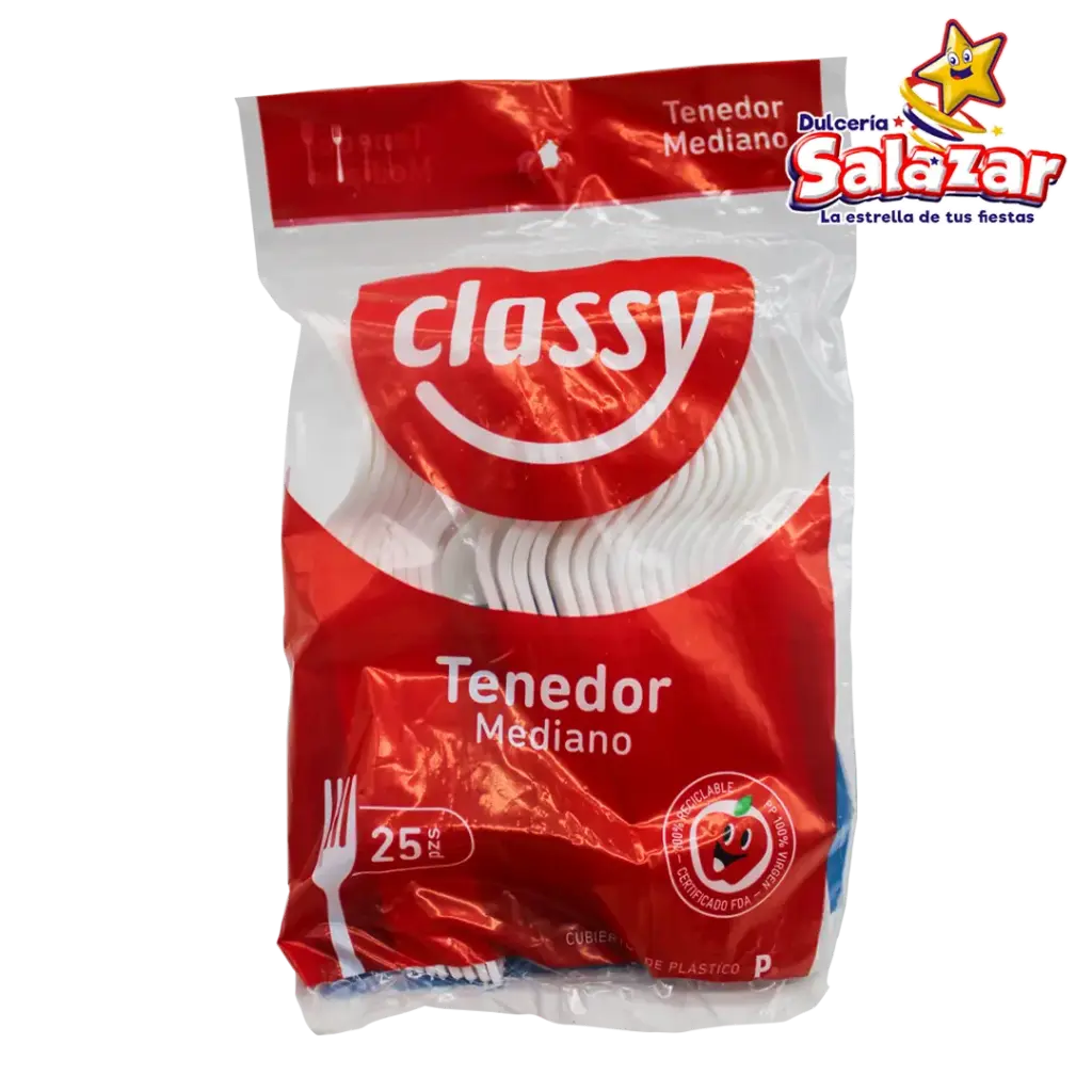TENEDOR MEDIANO CLASSY -B.25P- "C/40/25"