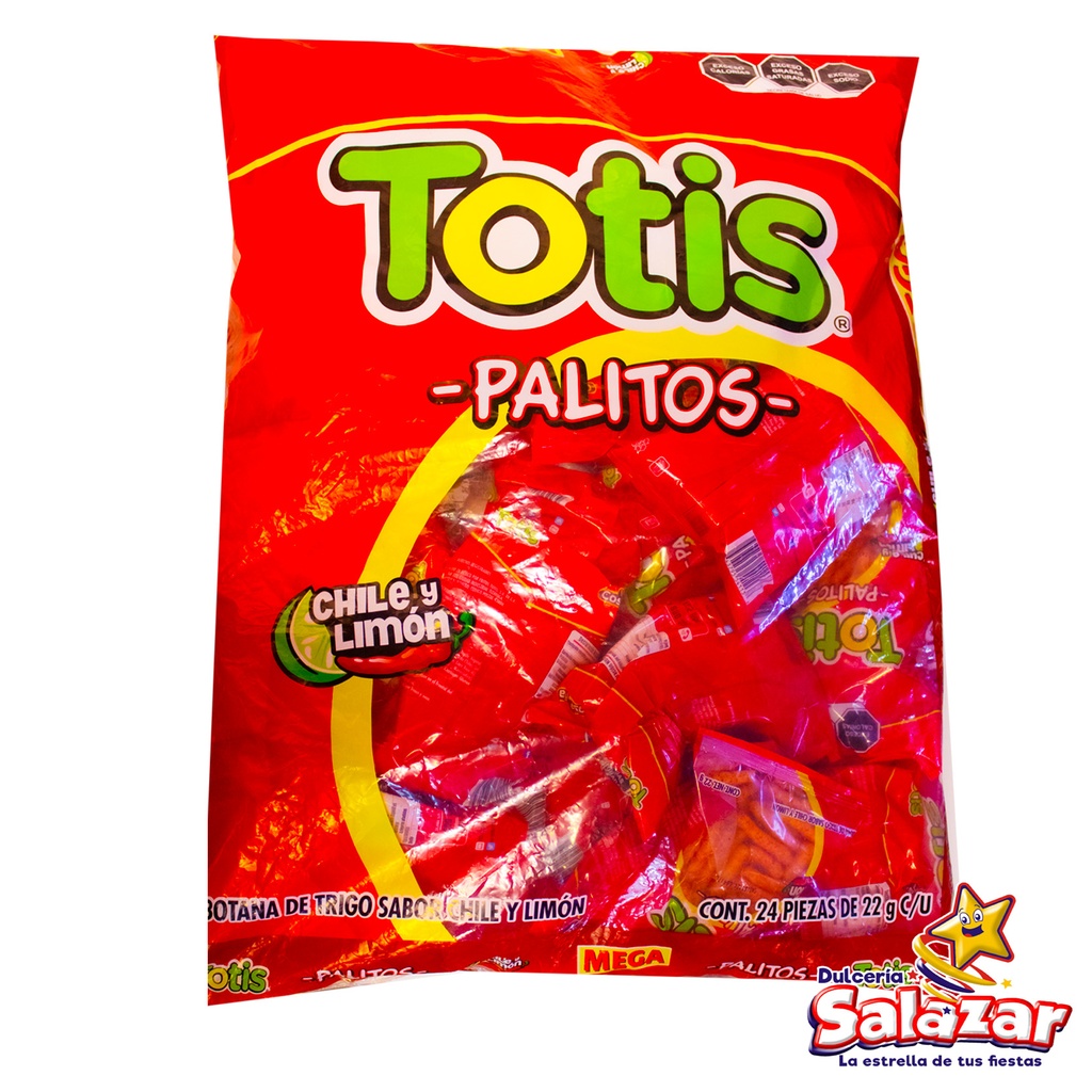 [TOT0015] TOTIS MEGA PALITOS ENCHILADO -B.528G- "C/10/24"
