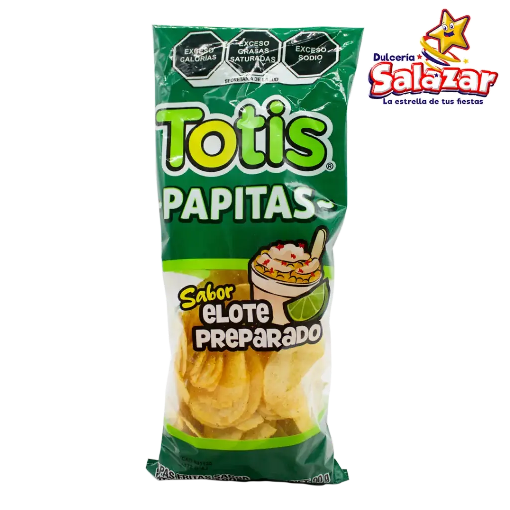 [TOT0118] TOTIS PAPITAS SABOR ELOTE -B.90GR- "C/40/90GR"