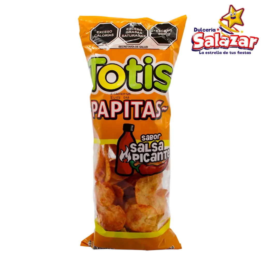 [TOT0101] TOTIS PAPITAS SALSA PICANTE -B.90GR- "C/40/90"