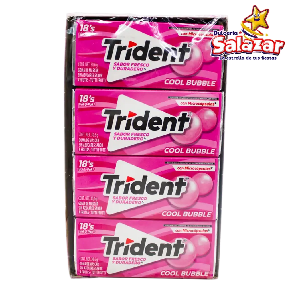 TRIDENT VALUPACK COOL BUBBLE -D.367.2G- "C/12/12"