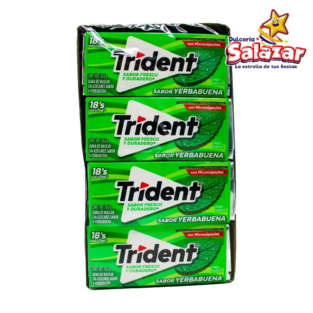 TRIDENT VALUPACK YERBABUENA -D367.2G- "C/12/12"