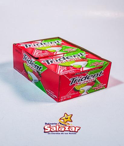CHICLE TRIDENT X-TWIST FRESA/LIMON -D.133G- "C/24/10"