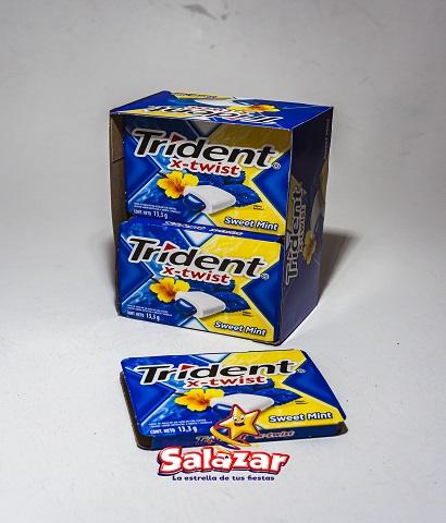 CHICLE TRIDENT X-TWIST MENTA -D.133G- "C/24/10"