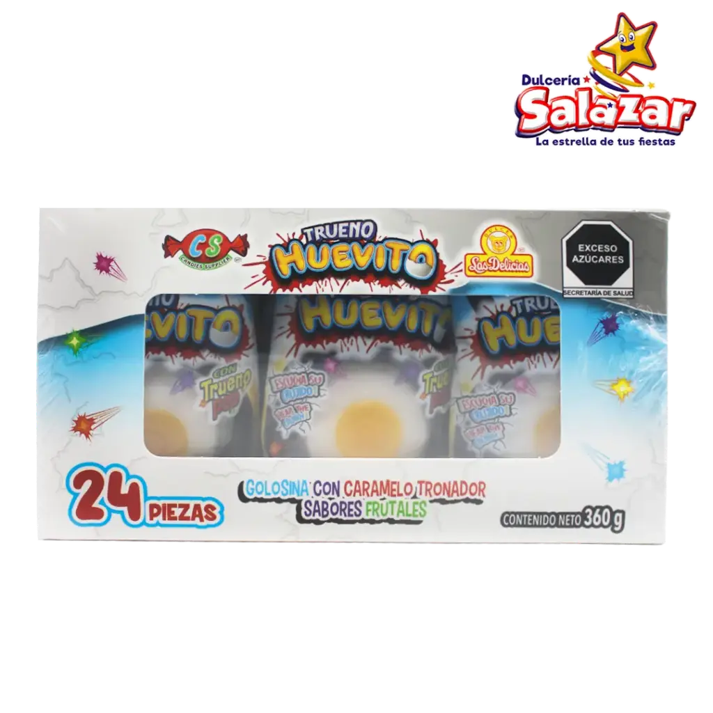 [DEL0038] TRUENO HUEVITO LAS DELICIAS -D.360G.- "C/12/24"