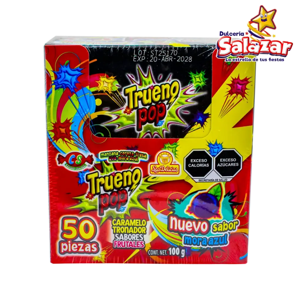 [DEL0125] TRUENO POP DELICIAS -D.100G- "C/18/50"