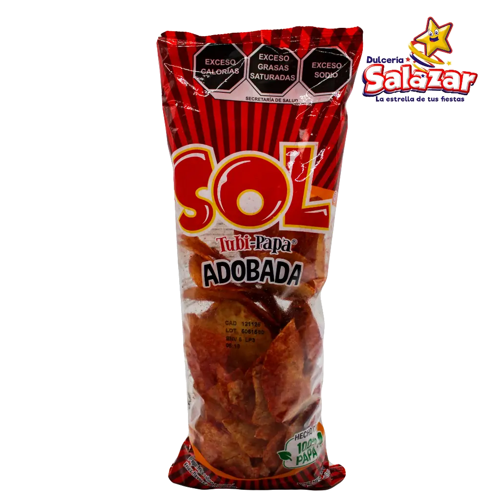 [SOL0042] TUBI PAPA ADOBADA SOL -B.100G- "C/40/100G"
