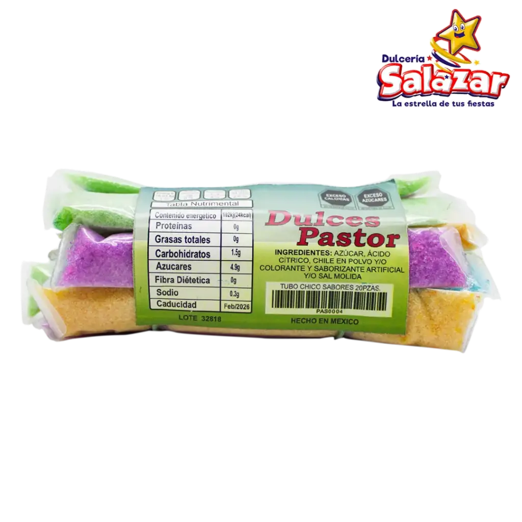 TUBO CHICO SABORES PASTOR -A.20PZA- "C/30/20"