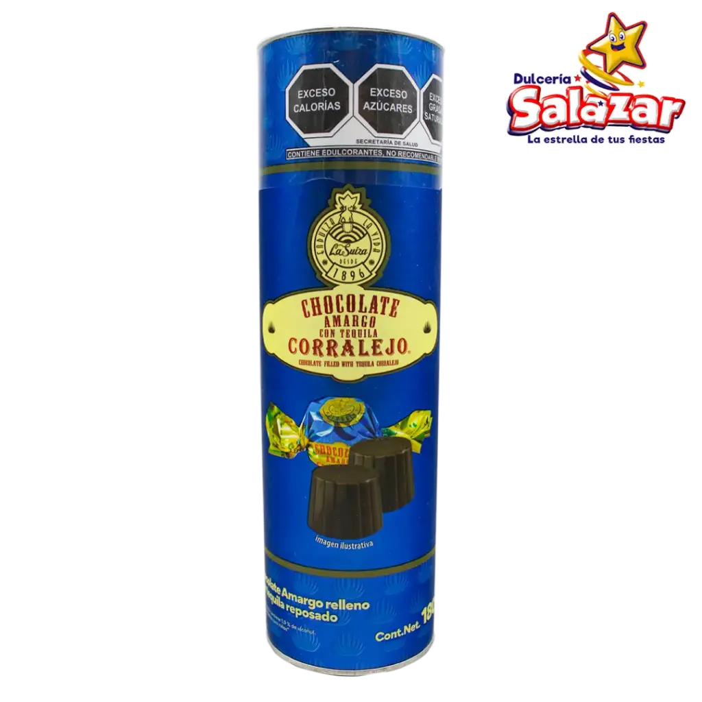 TUBO CHOCOLATE AMARGO CORRALEJO -BOT.180GR- "C/6/1"