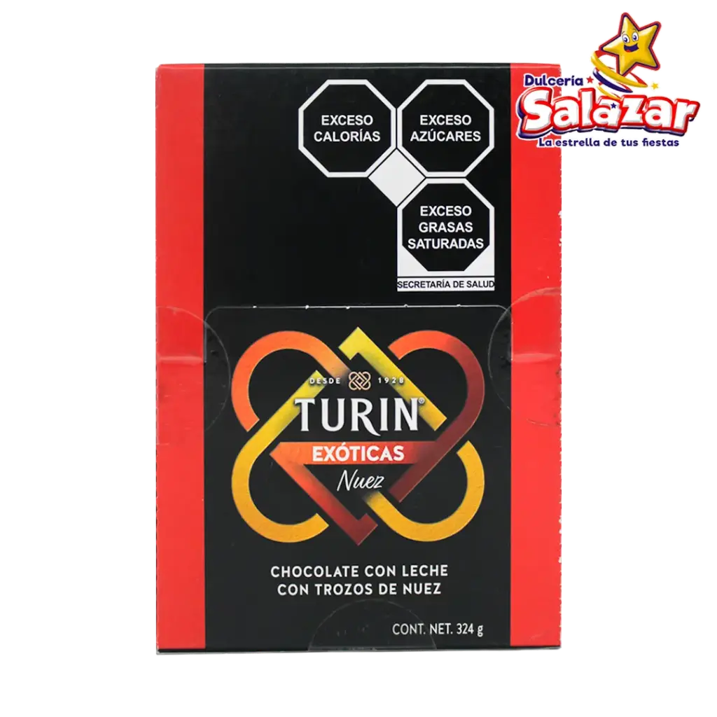 [TUR0169] TURIN EXOTICAS NUEZ TABLETA MIX -D-324GR C/5/18"