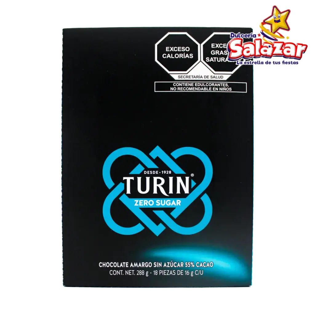 TURIN ZERO  SUGAR TABLETA MIX 16G -D.288GR- "C/5/18"