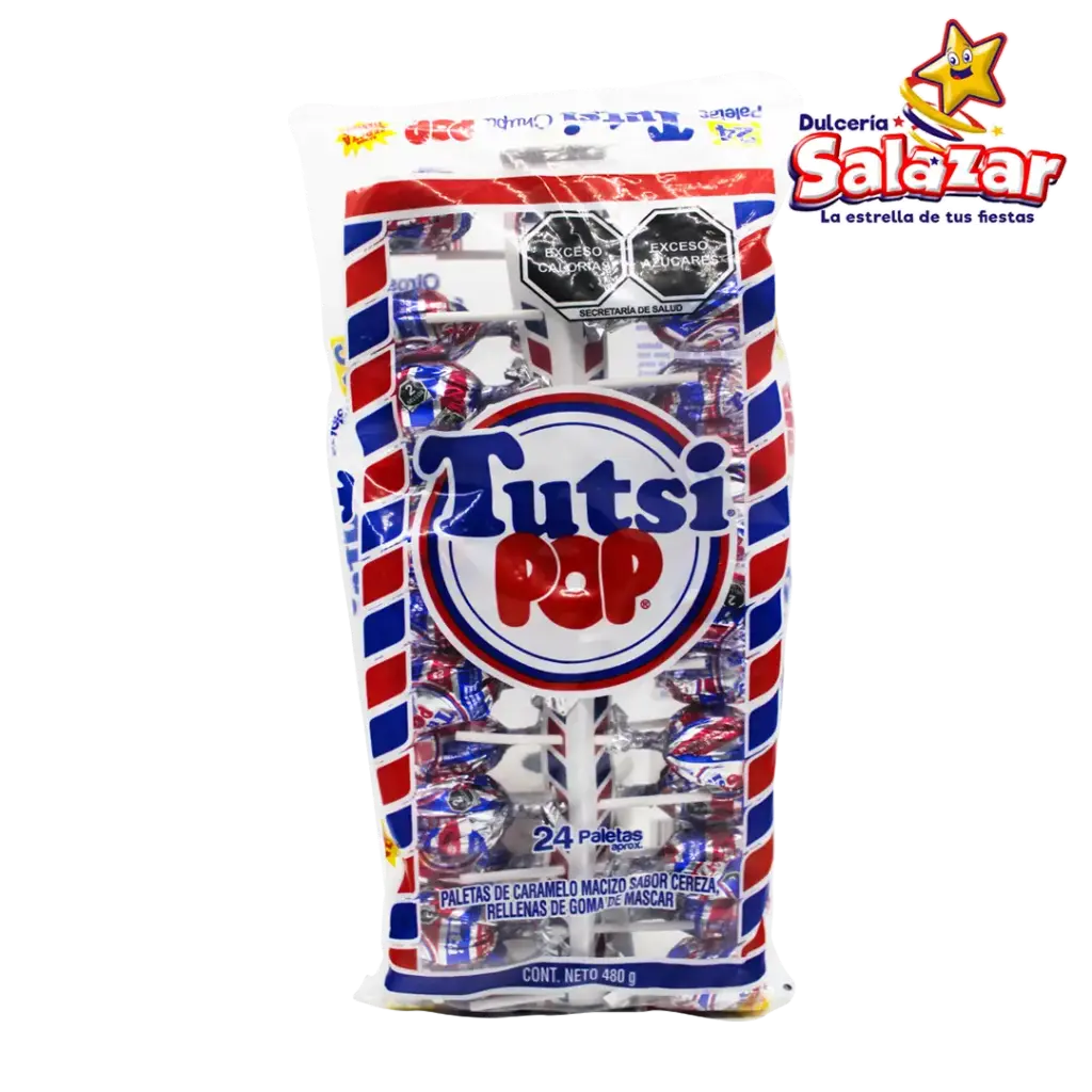 PALETA TUTSI CHUPA POP TIRA EXHIBIDORA -T.480G- "C/16/26"
