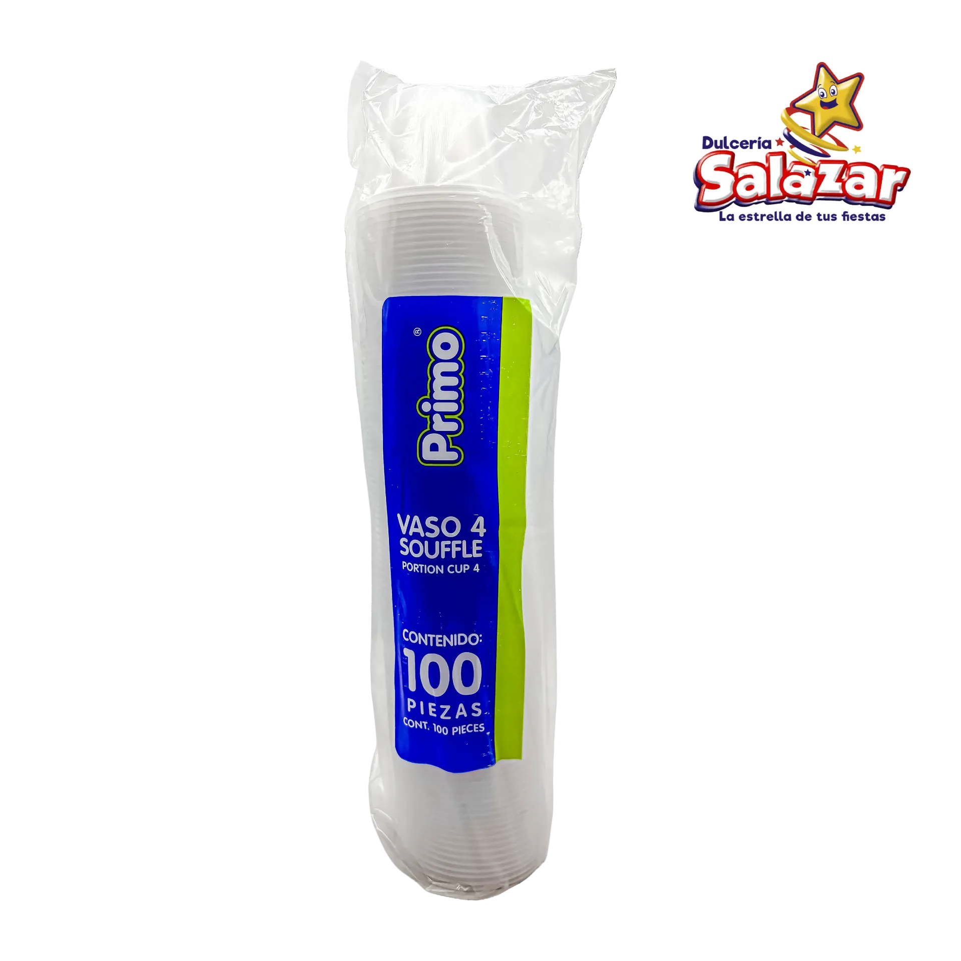 VASO PLAST #4  SOUFFLE PRIMO -B.100PZA- "C/12/100"