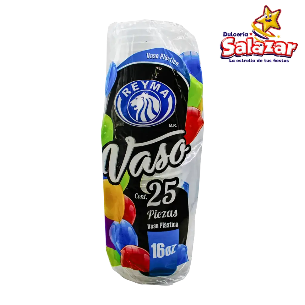 [REYM0006] VASO POLIPRO No.16 ANCHO RAYADO REYMA VP16A  -B.25PZA- "C/40/25"