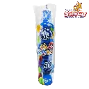 VASO POLIPRO No. 5 1/2 MULTICOLOR REYMA VP51/2MC -B.50PZA- "C/20/50"