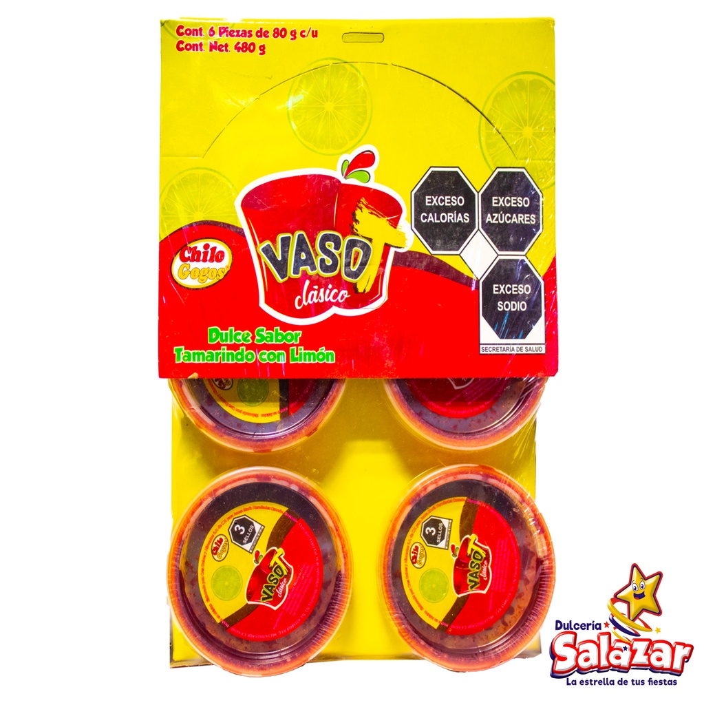 [GOG0014] VASOT TAMARINDO CLASICO CHILOGOGOS -D.480G- "C/20/6"