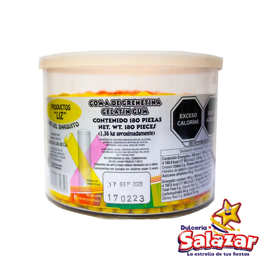 VELA GDE DE LECHE LIZ -V.1.36KG- "C/12/180"