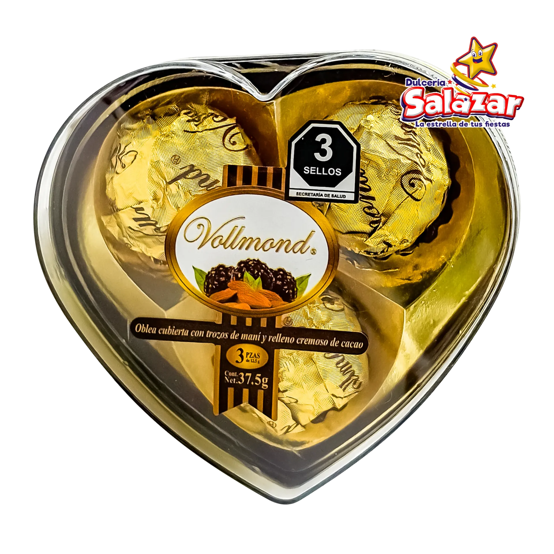 [CHI0101] VOLLMOND CHOCOLATE CORAZON KALU -E.38G- "C/45/3"