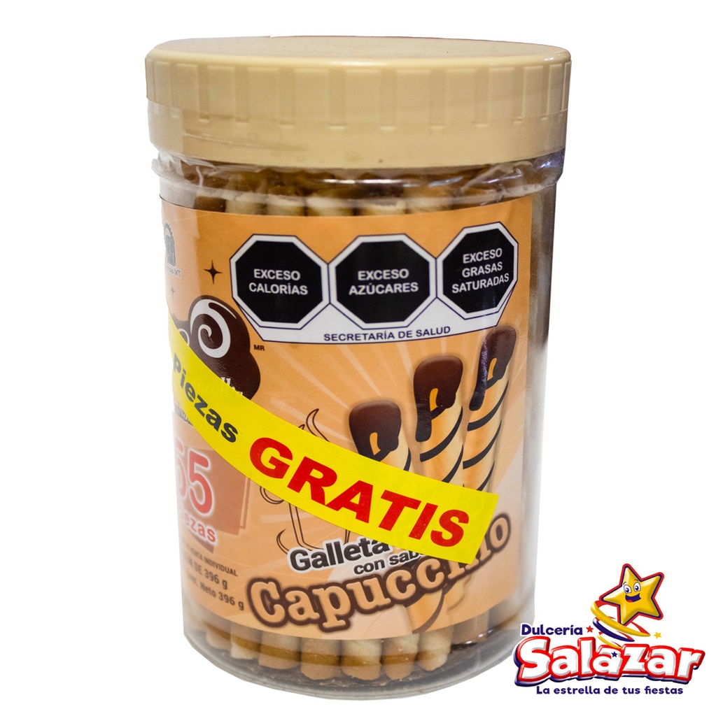 [MT0007] WAFER CREAMROLL CAPUCHINO MT -V.396G- "C/12/65"