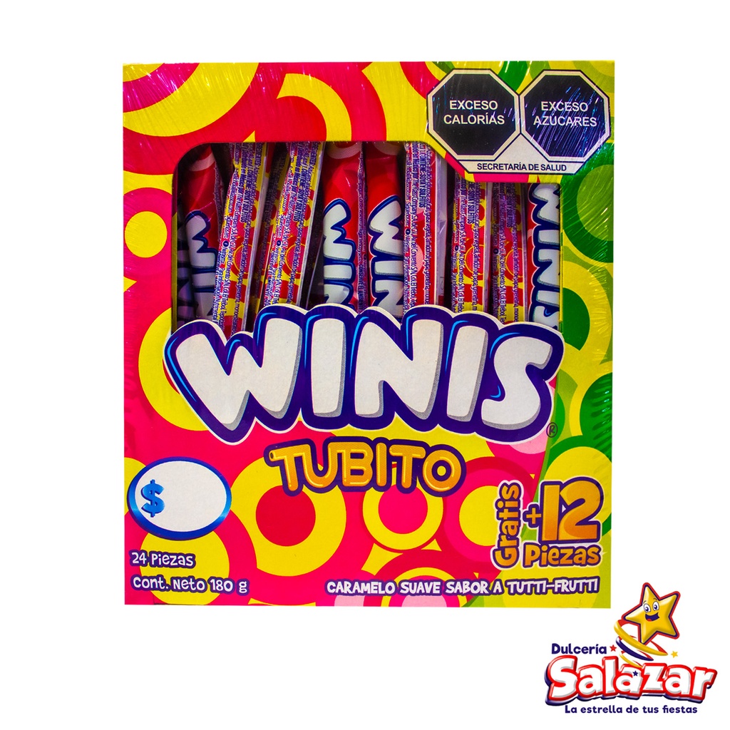 [CON0013] WINIS STICK TUBITO TUTTI FRUTI -D.180G- "C/24/32"