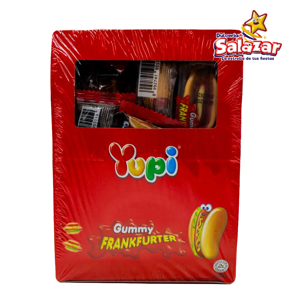 YUPI GUMMY HOT DOG -D.168G- "C/12/24"