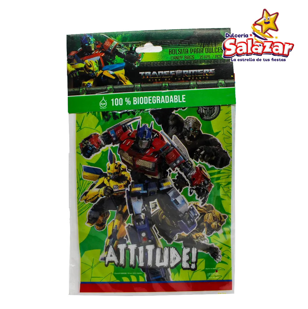 BOLSA P/DULCES TRANSFORMERS "C/6/25"