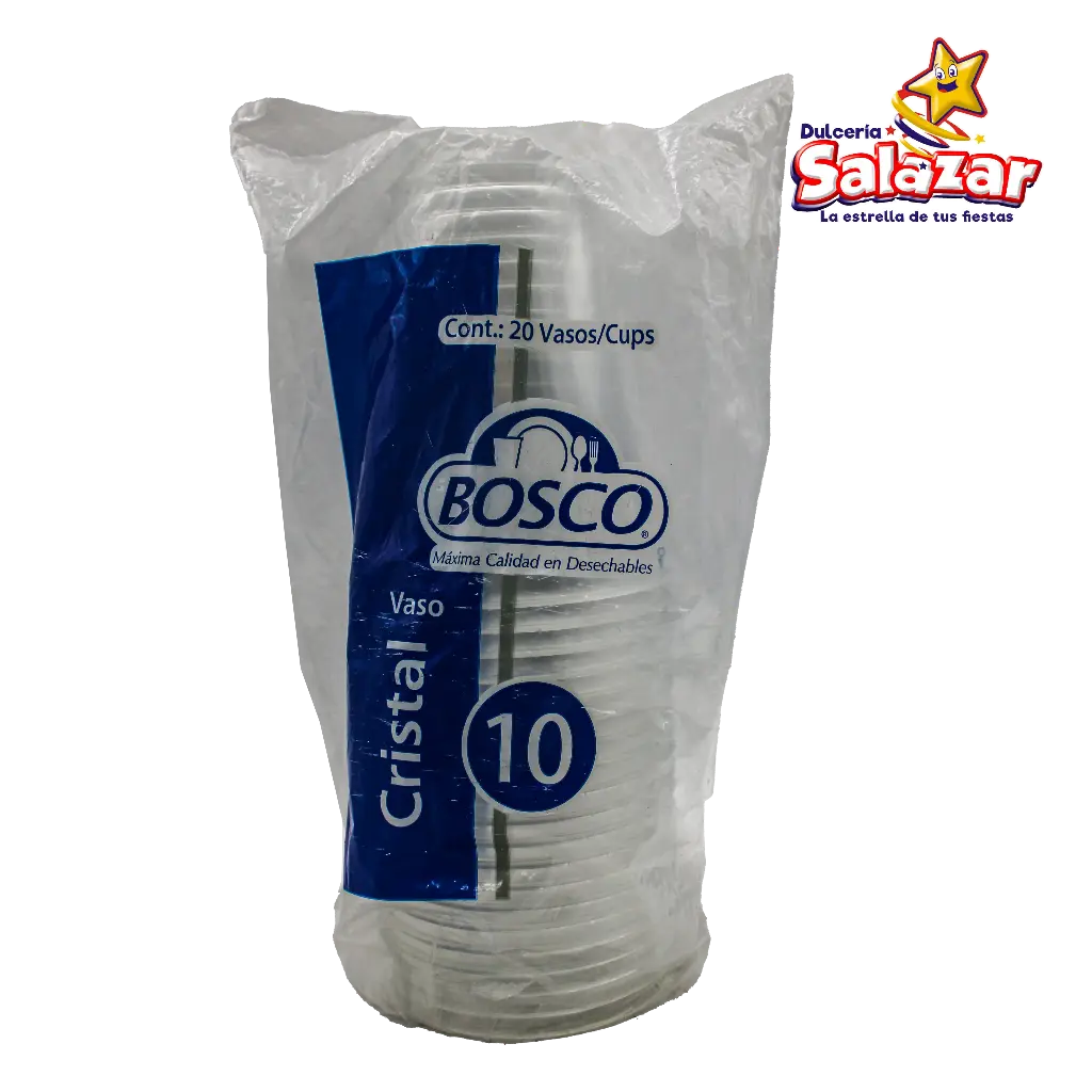 [BOSC0002] VASO #10 CRISTAL BOSCO -B.20PZA- "C/50/20"