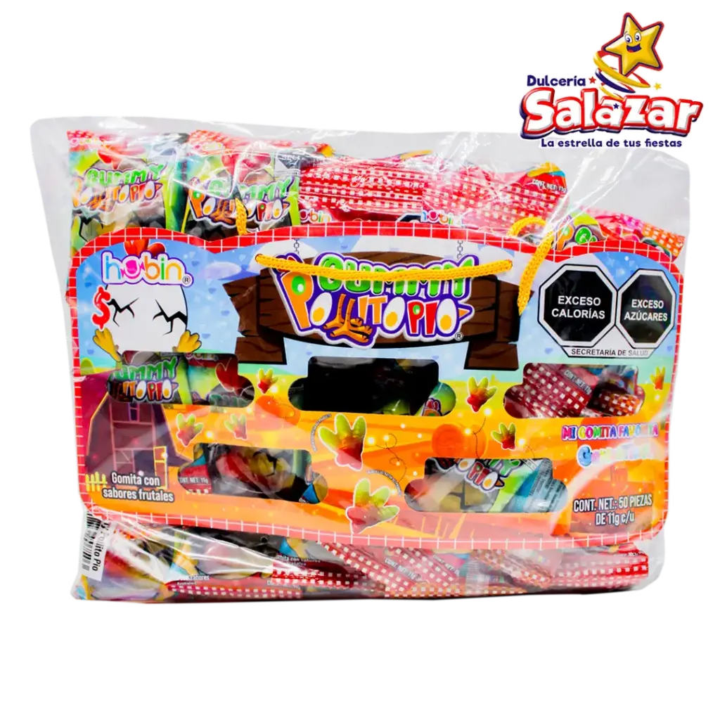 [HUB0024] GUMMY POLLITO PIO HUBIN -B.550G.- "C/10/50"