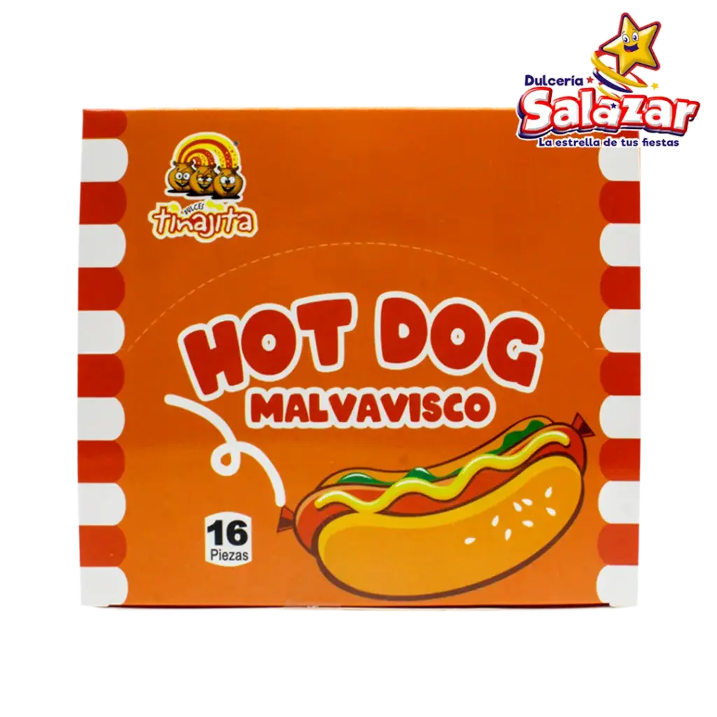 [TIN0449] HOT DOG MALVAVISCO TINAJITA -D.16PZ -"C/24/16"