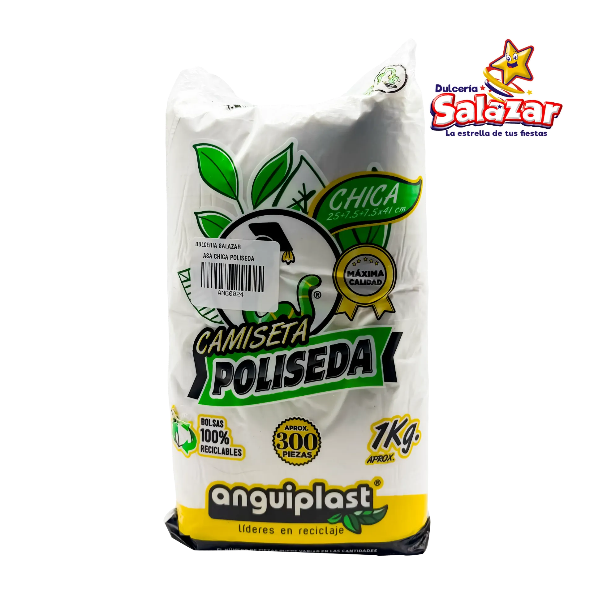 BOLSA POLISEDA CHICA 25x41 CAL. 50 B.25KG "C/25/1"
