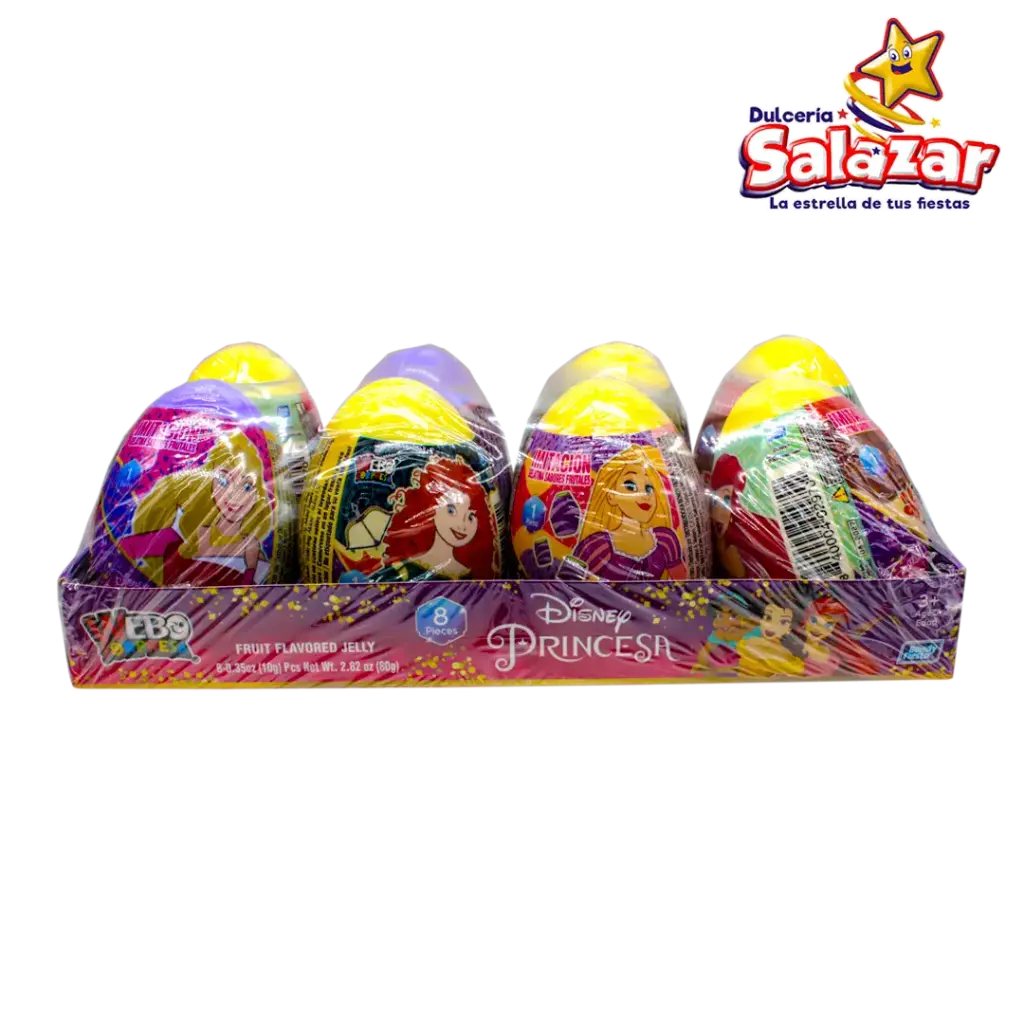 [BON0425] HUEVO SORPRESA PRINCESAS DISNEY G02971 C/GELATINA -D.80G.- "C/15/8" 