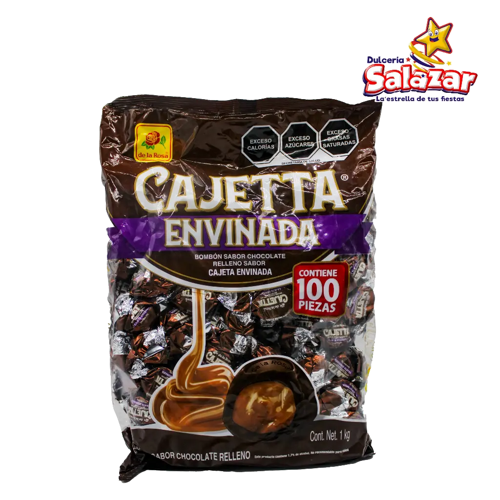 CHOCOLATE RELLENO CAJETA DLR -B.1KG- "C/10/1"