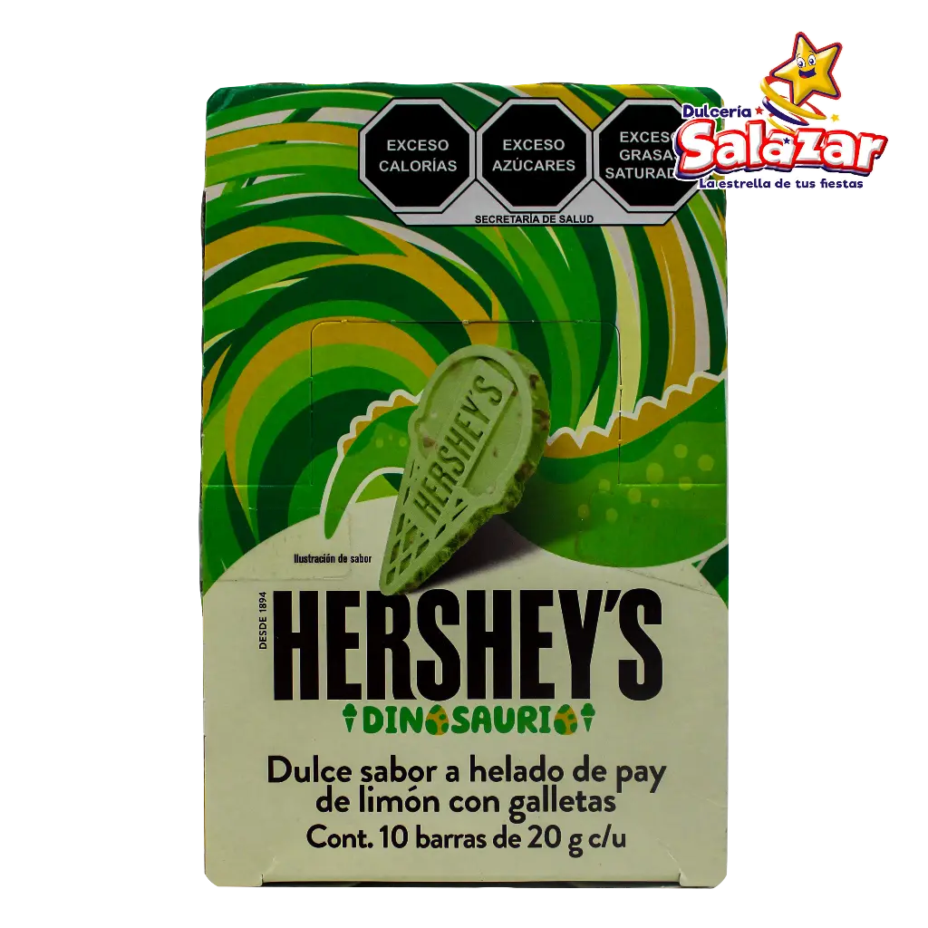 [HER0348] HERSHEYS DINOSAURIO SABOR PAY DE LIMON -D.200GR- "C/12/10"