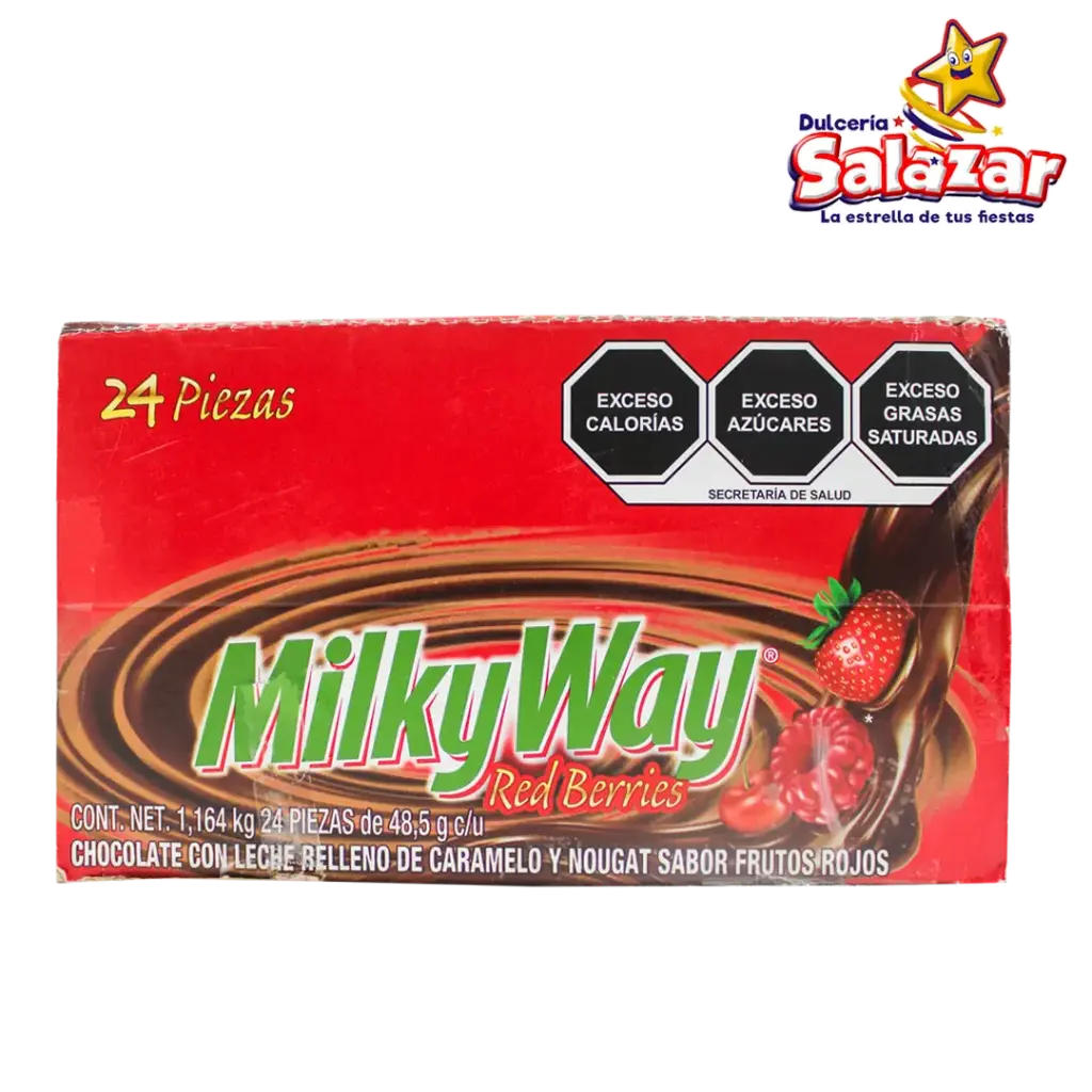 CHOCOLATE MILKY WAY FRUTOS ROJOS 48.5GR -PAQ.6PZ.- "C/4/6"