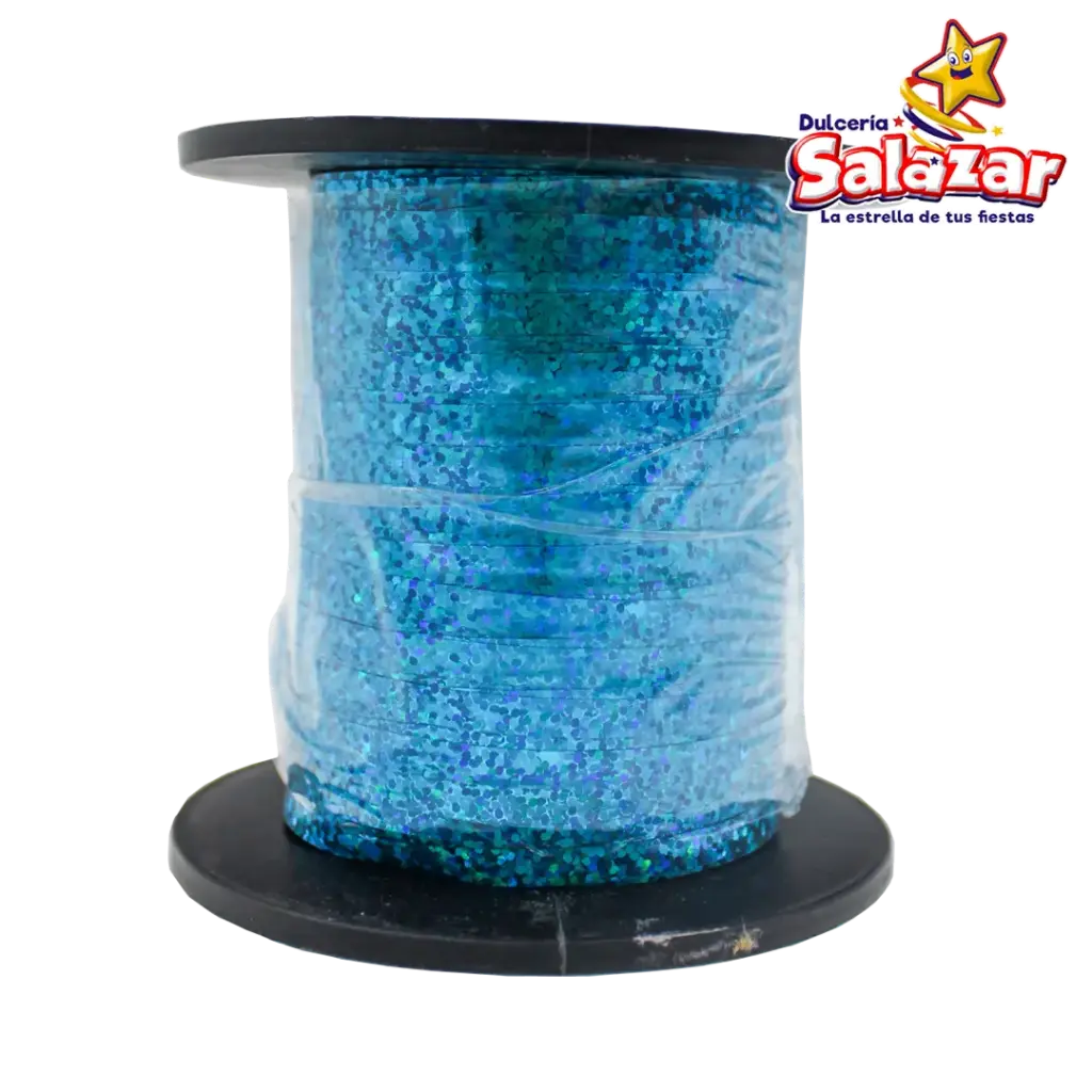 [CUR0053] CELOSEDA CURLING AZUL TURQUESA HOLOGRAFICO 200M "C/1/1"