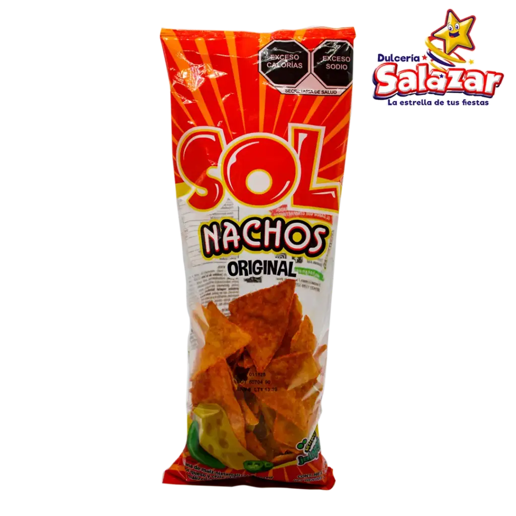 [SOL0053] TUBI NACHOS ORIGINAL QUESO JALAPEÑO SOL "C/40/100GR"